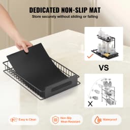 SucceBuy 2Tier Pull Out Cabinet Organizer Under Sink Organizer Slide Out Drawer Cabinet Organizer Sliding Storage Shelf