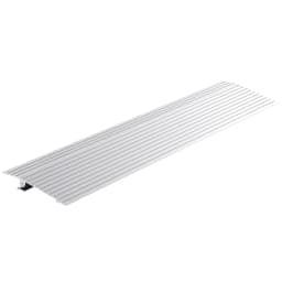 SucceBuy1in-6in 800lbs Door Threshold Ramp Aluminum Adjustable Modular Cable Protector Ramp for Doorways Wheelchairs Scooters