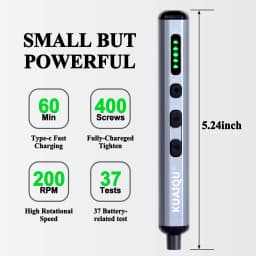 KUAIQU 68pcs 5-Speed Torque Electric Screwdriver Set DIY 3.7V Rechargeable Screwdriver Magnetic iPhone Disassemb Repair Tool