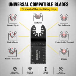 PORIYA 100/200PCS Oscillating Multi Tool Saw Blades Multi Tool Blades for Wood Plastic