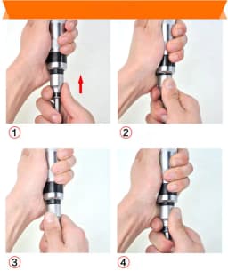13pcs Manual Impact Driver Set - 1/2in Reversible Hand Impact Screwdriver Bits
