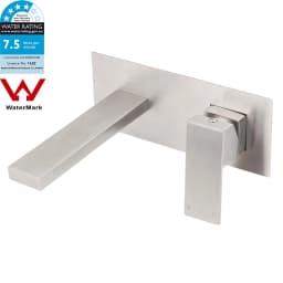 **Sydney Stock** KYLINS Wall Basin Mixer Tap Vanity Faucet Brushed Nickel Gold Black Gun Metal Chrome Square WaterMark Wels