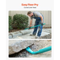 SucceBuy 56in Prylever Bar Carbon Steel Handle 2000 lbs Floor Pry Lever Bar Concrete Demolition Crowbaring for Industrial Use