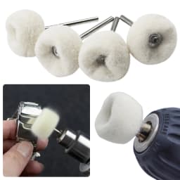 10pcs Cotton Wheel Polishing Buff Buffing Brush  Polish Rotary Drill Bit AU