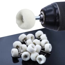 10pcs Cotton Wheel Polishing Buff Buffing Brush  Polish Rotary Drill Bit AU