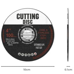 100mm Cutting Discs 4" Thin Cut Off Wheel Steel Metal Angle Grinder