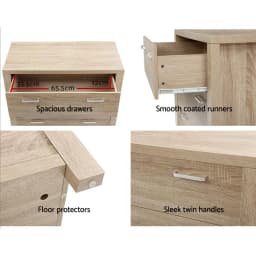 5 Drawer Pine Chest Storage Cabinet Tall Wooden Dresser Bedroom Organizer Modern Home Furniture
