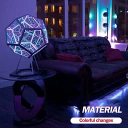 1 Piece Infinity Dodecaedron Color Art Light USB Charging Christmas Gifts Decorations