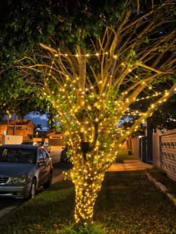 400m Solar Garden Rope Lights with 8 Models, IPX4 Outdoor/Indoor String Lights with Remote Control, Solar-Powered (800 LED)*4