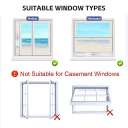 2/3/4PCS Portable Air Conditioner Window Slide Kit Plate Adjustable with Screws