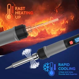 ILIBILIB Soldering Iron Kit 90W Electronics Welding Irons Solder Tools Adjustable AU