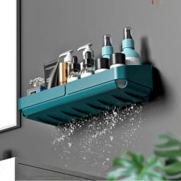 Bathroom Corner Shower Shelf Shampoo Soap Holder Storage Rack Organiser Caddy
