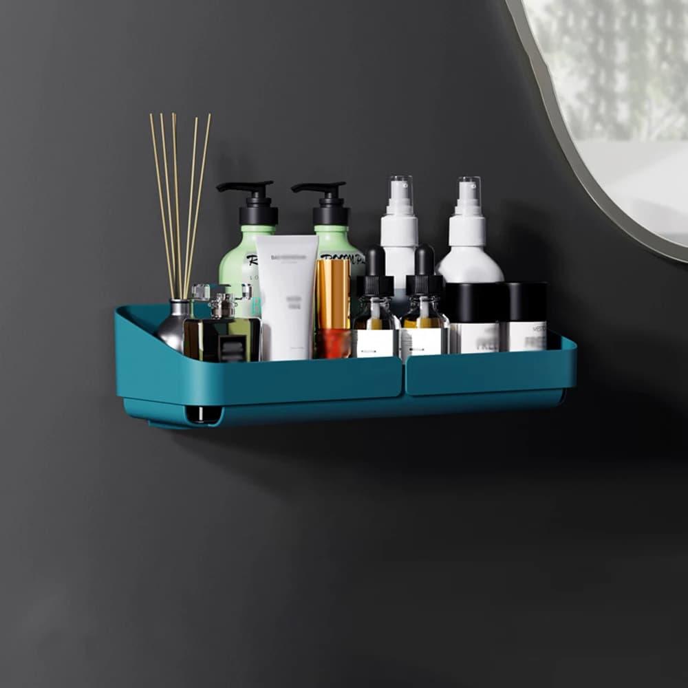 Bathroom Corner Shower Shelf Shampoo Soap Holder Storage Rack Organiser Caddy
