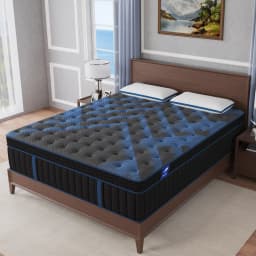 Queen Double King Single Mattress Euro Top Pocket Spring Gel Memory Foam Hybrid Medium Firm Mattress 34cm