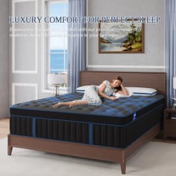 Queen Double King Single Mattress Euro Top Pocket Spring Gel Memory Foam Hybrid Medium Firm Mattress 34cm