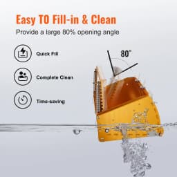 SucceBuy Drywall Flat Box 10-Inch Wide Quick Clean Aluminum Finishing Mud for Plasterboard Wallboard Extra 2 Blades(10/12-Inch)