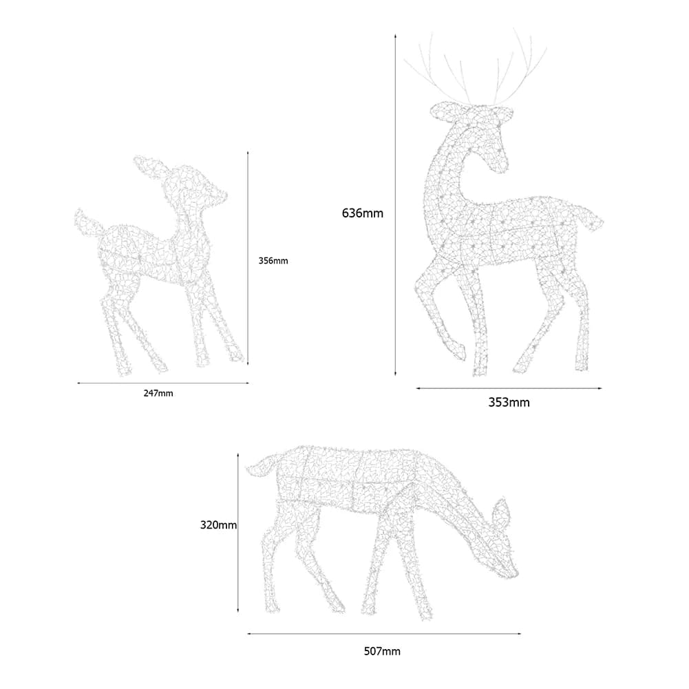 DIY Elk Silhouette Battery Powered Iron Art Elk Deer Statue Atmosphere Props Reindeer Yard Ornament Xmas Christmas Decorations
