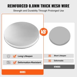SucceBuy Fire Pit Cover Lid27inch Portable Firepit Spark Screen Stainless Steel Steel Metal Cover Camping Stove Accessory