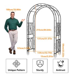 Rose arch Rankhilfe garden Climbing aid Rose trellis Garden archway 215cm