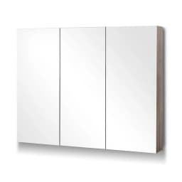 Bathroom Mirror Cabinet 900x720mm Oak Wall Mounted Bathroom Storage Cabinet with Mirror Door Home Furniture