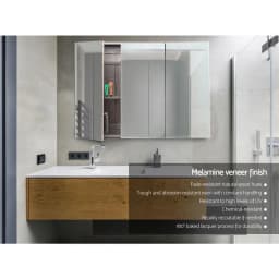 Bathroom Mirror Cabinet 900x720mm Oak Wall Mounted Bathroom Storage Cabinet with Mirror Door Home Furniture