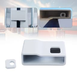 Steel Shipping Container Lock Housing Shipping Storage Container Box Secures Lock Latch Solid & Safe Bolt Need Weld ON