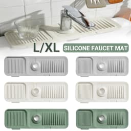 Absorbent Sink Splash Guard Silicone Faucet Mat Protector Faucet Pad Kitchen