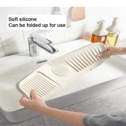 Absorbent Sink Splash Guard Silicone Faucet Mat Protector Faucet Pad Kitchen