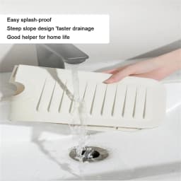 Absorbent Sink Splash Guard Silicone Faucet Mat Protector Faucet Pad Kitchen