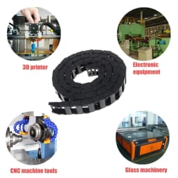 3PCS Nylon Towline Cable Carrier Drag Chain Plastic Towline Machine Tool Nest 7/10MM