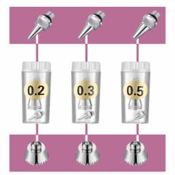3Pcs 0.2mm 0.3mm 0.5mm Airbrush Nozzle Needle Repair Tool Kit For Multi Type Airbrushes Spray Gun Air Brush Accessories Replace