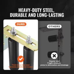 SucceBuy Sliding Gate Kit 6” Rolling Gate Hardware Kit with L-Bracket Universal Adjustable Sliding Gate Rollers for Rolling Door