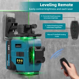 YOFIDRA 16 Lines 4D Laser Level Self-leveling Ultra Powerful Green Beam 360 Horizontal Vertical For Makita 18V Battery Pin
