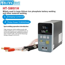 Professional 3500A Spot Welder 19.8KW HT-SW01H for 18650/LiFePO4 Battery AT/MT Mode 5-6V Adj Aluminum/Nickel/Steel DIY Kit