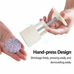 100g 10 Flower Stamps Round Pastry Moon Cake Mold Mould Cookies Mooncake Decor