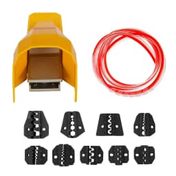 SucceBuy Pneumatic Crimping Tool Am-10 Air Powered Wire Terminal Crimping Machine Crimper Plier Machine 10 Sets Of Dies