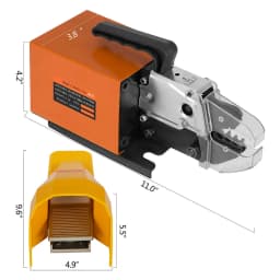 SucceBuy Pneumatic Crimping Tool Am-10 Air Powered Wire Terminal Crimping Machine Crimper Plier Machine 10 Sets Of Dies