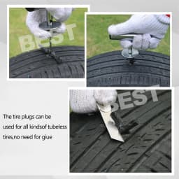 50pc Tyre Repair Plugs Car Tire Puncture Recovery Tyre Tubeless Seal Plugs Strip