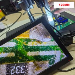 Yizhan 4K Digital Electronic Microscope HDMI USB-C IMX415 1/2.8" Sensor UHD Microscope 150X 215X C-Mount Lens For PCB Soldering