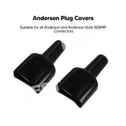 10x Waterproof Anderson Style 50A Plug dust cable sheath cover black 50A /50 AMP