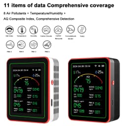 15-in-1 WiFi Smart Air Quality Monitor Tester CO/CO2/HCHO/TVOC/PM0.3/PM1.0/PM2.5/PM10/Temperature/Humidity APP Control Detector