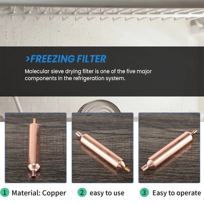 10 Refrigeration Filters 115 X18mm Refrigerator Filter Dryer Accessories Refrigeration