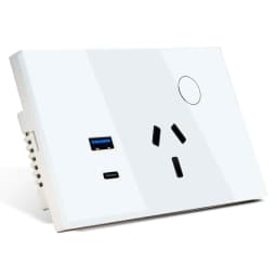 Melery WIFI Smart Tuya Wall Socket Australia Plug USB TYPE-C PD 30W Argentina Outlet Power Touch Remote by Alexa Google Home