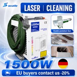 1500W Fiber Laser Cleaning Machine Industrial Cleaner for Rust Remove Oil Paint Clean Width 300MM Relfar Double Pendulum Head