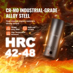 SucceBuy 3/8" Drive Impact Socket Set 29Piece Shallow Socket SAE 3/8"-1" Metric 8-22mm 6 Point CR-V Alloy Steel to Auto Repair