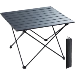 SucceBuy 66 lb Camping Folding Table Picnic BBQ Ultralight Aluminum Folding Beach Table with Carry Bag for Fishing Hiking Picnic