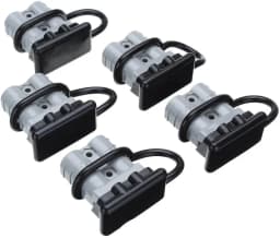 5x For Anderson Plug Cover Dust Cap Style Connectors 50AMP Battery Caravn Black