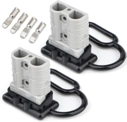 5x For Anderson Plug Cover Dust Cap Style Connectors 50AMP Battery Caravn Black