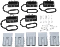 5x For Anderson Plug Cover Dust Cap Style Connectors 50AMP Battery Caravn Black