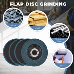 10-Pack Flap Discs Grinding Wheel 80 Grit, 4-1/2 X 7/8 Flap Disc Angle Grinder Sanding Disc Aluminium Oxide Grinding Type